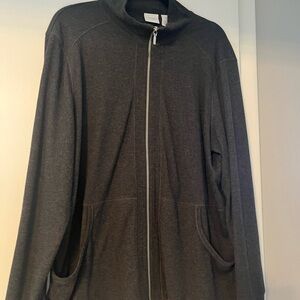 Dark Gray Zip-Up Jacket